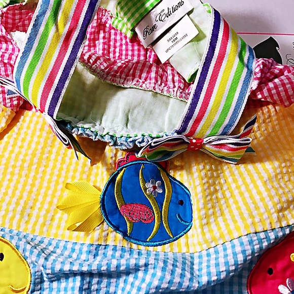 2 piece set multi color lime dress Rare Edition18M - Picture 5 of 6